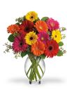 Bouquet arcobaleno tondo