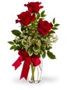 3 rose rosse a bouquet