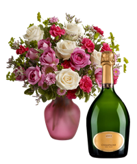 Bottiglia di Champagne con Bouquet