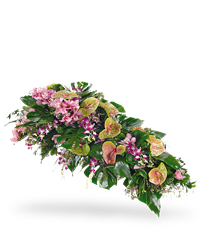 Copribara rosa e verde